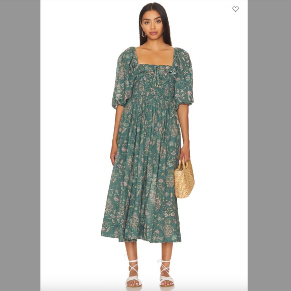 Free People Oasis Floral Smocked Maxi Dress - Picture 3 of 14